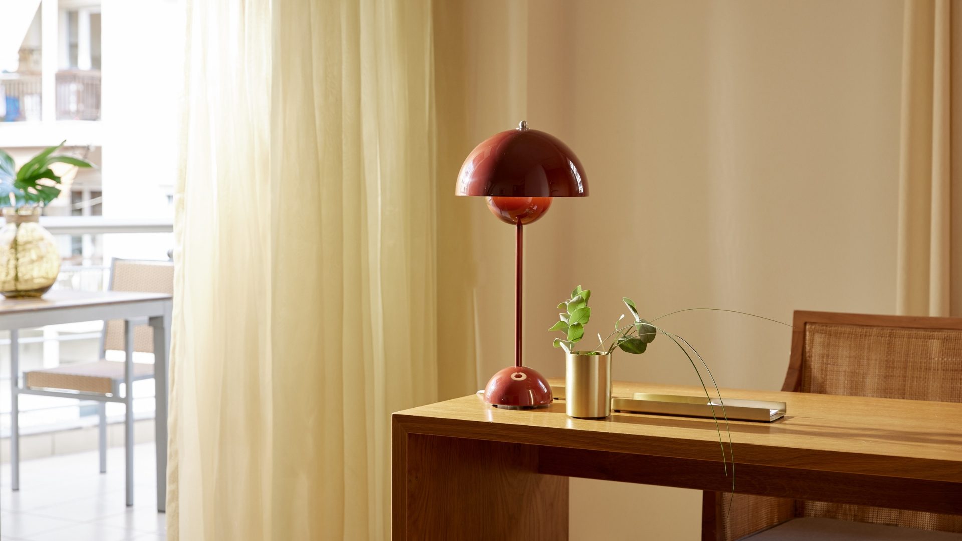 Hotel room desk