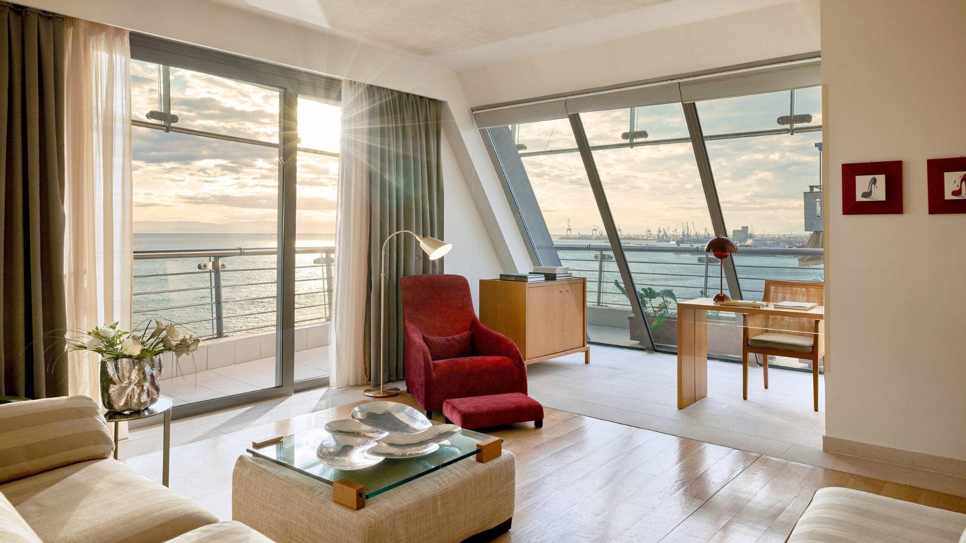 Hotel suite living room